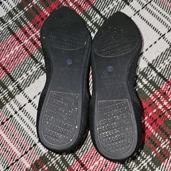 ROTHY'S 'The Point' Black Pointed Toe Flats Slipons 10.5 Pre-owned! NICE!! - Picture 5 of 6